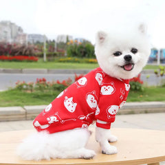 Regata Estampada Frutas em Malha de Algodão para Cães e Gatos