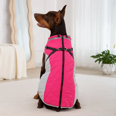 Roupinha estilo Colete de Inverno para Cachorro com Peitoral Embutido