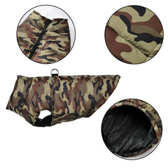 Roupa Pet Estampa Camuflada com Forro Interno