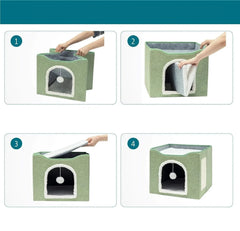 Caminha Grande Para Gatos Com Arranhador - Gage C - CAMA - 48