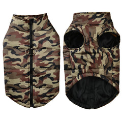 Roupa Pet Estampa Camuflada com Forro Interno