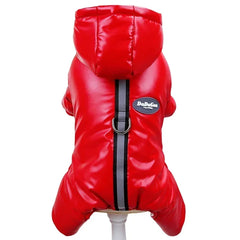 Macacão Puffer Térmico com Punhos Elásticos para Cães e Gatos