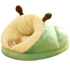 Cama Caverna de Pelúcia para Cães e Gatos — Capa Removível