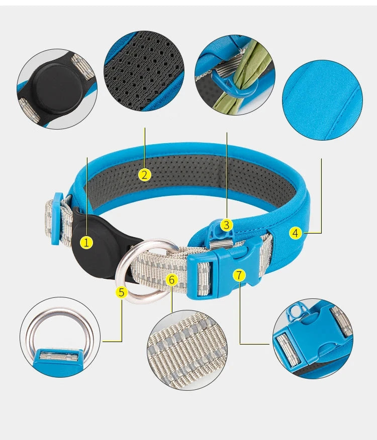 Coleira com Suporte para AirTag Luna LN967