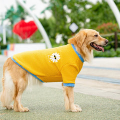 Roupa de Inverno em Malha Aconchegante para Cães de Grande Porte