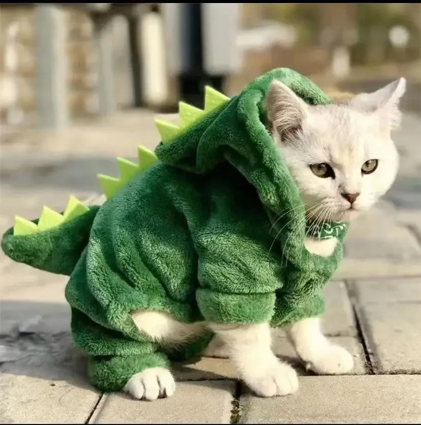 Roupinha Dinossauro Para Gatos e Cães - Rex R - ROUPA GATO - 83