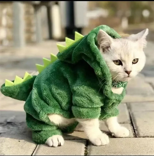 Roupinha Dinossauro Para Gatos e Cães - Rex R - ROUPA GATO - 83