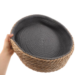 Cama Rústica para Gatos com Base Trançada