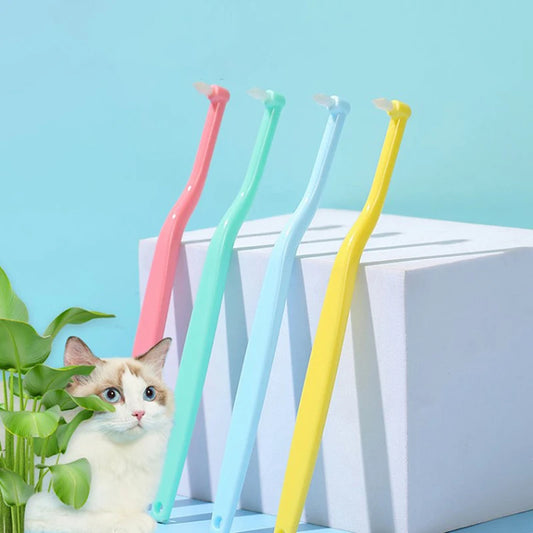 Escova Dental Longa para Animais