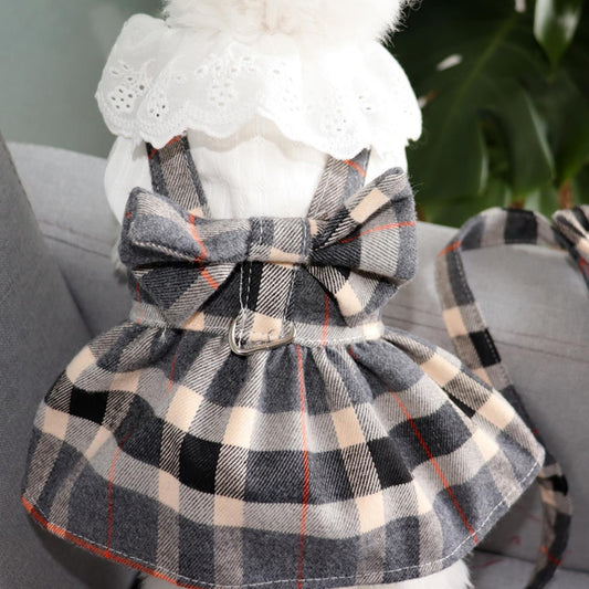 Vestido de Verão para Cães com Guia - ChicPet
