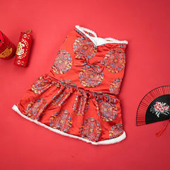 Roupa Pet Luxo Oriental com Forro Quentinho