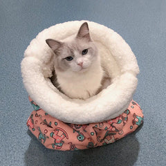 Cama Para Gato Estilo Saco De Dormir Com Forro Felpudo