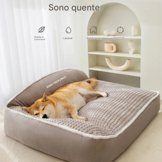 Caminha com Encosto e Zíper Lavável Ideal para Cães de Médio Porte