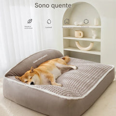 Caminha com Encosto e Zíper Lavável Ideal para Cães de Médio Porte