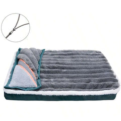 Cama Pet com Espuma Reforçada Dobrável e Lavável