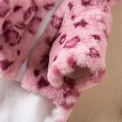Macacão Para Cachorro Com Capuz E Estampa Animal Print