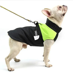 Jaqueta Softshell para Cães Grandes com Design Bicolor e Refletivos