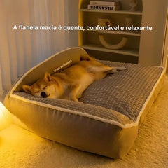 Caminha com Encosto e Zíper Lavável Ideal para Cães de Médio Porte