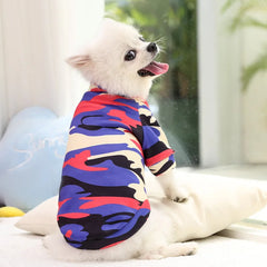 Regata Estampada Frutas em Malha de Algodão para Cães e Gatos