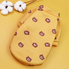 Regata Estampada Frutas em Malha de Algodão para Cães e Gatos