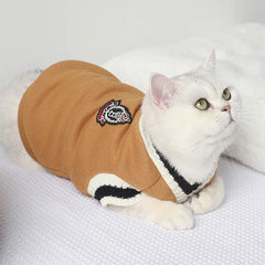 Suéter de Tricô Listrado para Gatos e Cães — Varsity