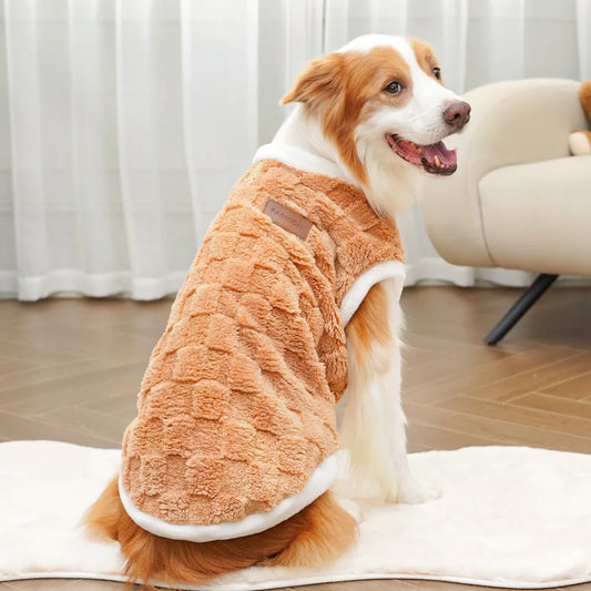 Roupa Estofada para Cães de Grande Porte com Textura Aconchegante