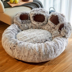 Cama Patinha Gigante para Cachorros e Gatos Pelúcia Acolhedora