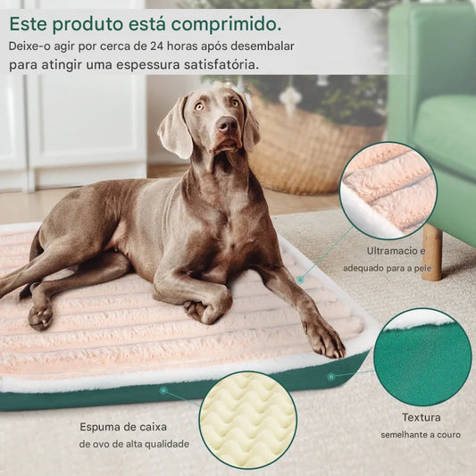 Cama Pet com Espuma Reforçada Dobrável e Lavável