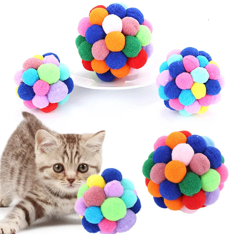 Brinquedo Bola De Pelúcia Para Gatos