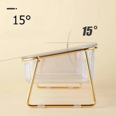 Tigela Dupla Transparente para Gatos e Cães - DuoPet C - BEBEDOURO GATO - 01