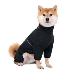 Macacão de Chuva para Cães Full Body com Faixas Refletivas