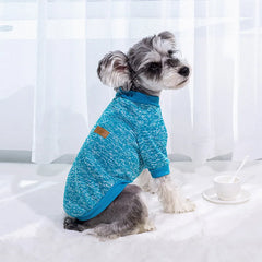 Suéter Térmico para Cães Pequenos com Malha Mesclada e Gola Alta