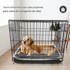 Cama Pet com Espuma Reforçada Dobrável e Lavável