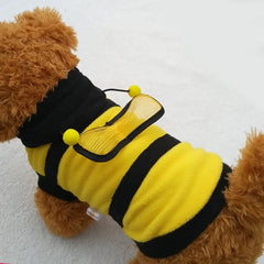 Roupa Pet Estilo Abelhinha Em Pelúcia Macia