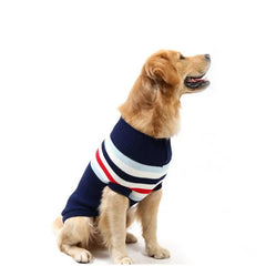 Roupa Pet Inverno com Listras e Estampa em Tricô Premium