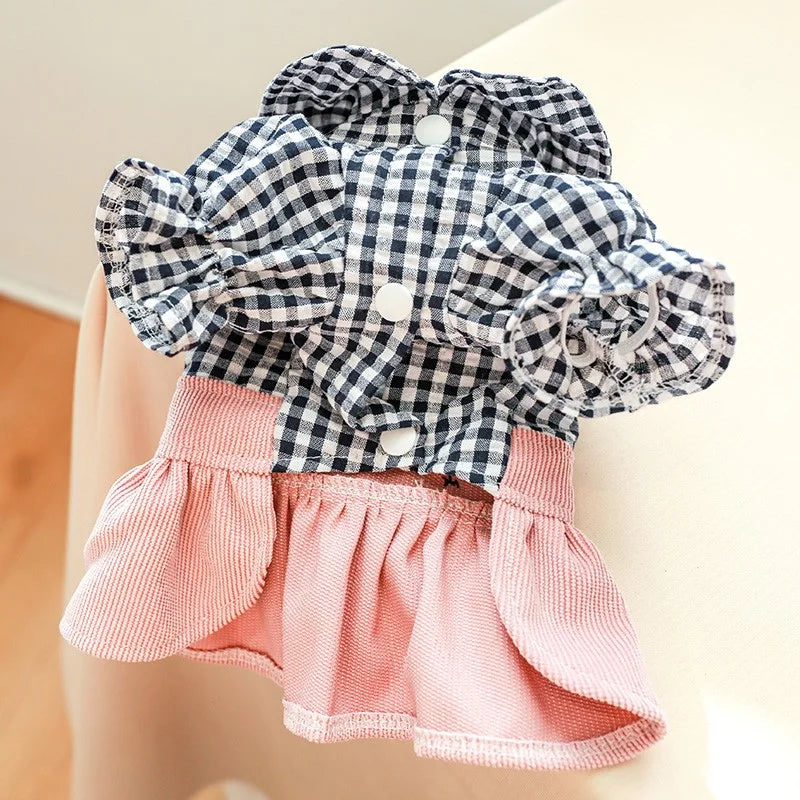 Vestido Xadrez para Cães e Gatos - Lux R - ROUPA - 105