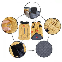 Roupa Resistente à Água para Cachorros Grandes com Forro Quente