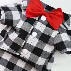 Camiseta Xadrez Com Gravata Para Pet - Max R - ROUPA - 73 DY