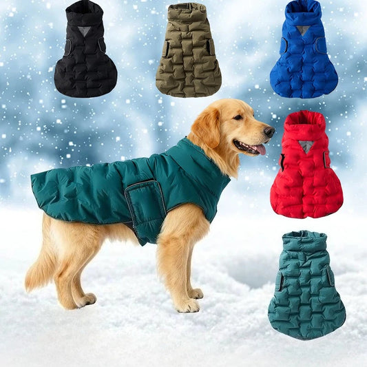 Colete Acolchoado para Cães Grandes com Velcro — Aurora