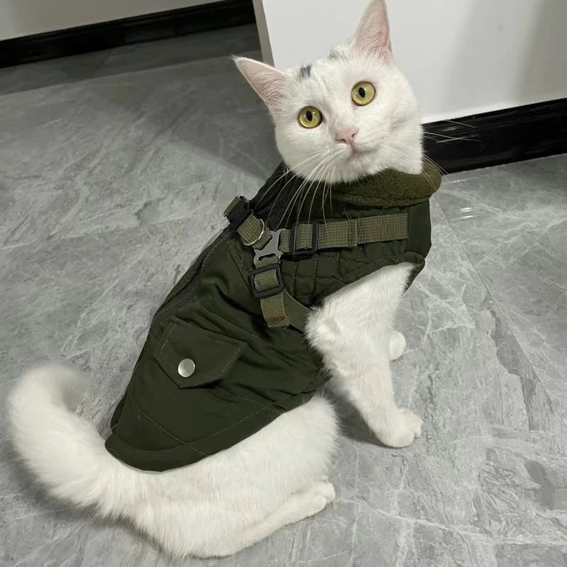 Jaqueta De Inverno Para Gatos R - ROUPA GATO - 76