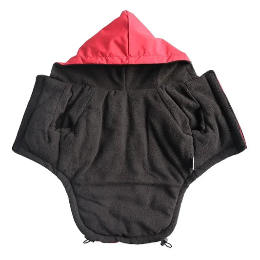Roupa Dupla Flace para Cães com Proteção Contra Vento e Chuva