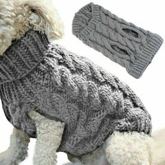 Suéter Tricot para Cães Cinza / PP R - Roupas - 17