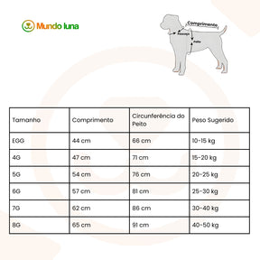 Moletom Pet Listrado para Médio e Grande Porte