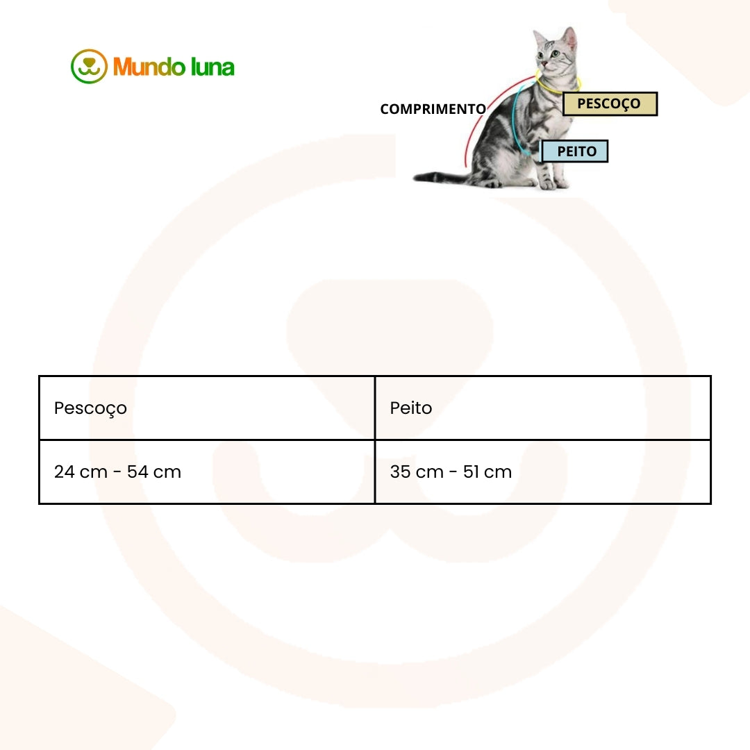 Colete de Gato para Passeios - PetiTronix