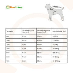 Roupa de Chuva para Labrador Luna R222