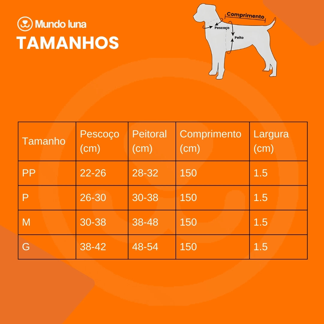 Peitoral e Guia Brilhante Para Cachorro - Lina C - GUIA - 04