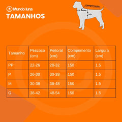 Peitoral e Guia Brilhante Para Cachorro - Lina C - GUIA - 04