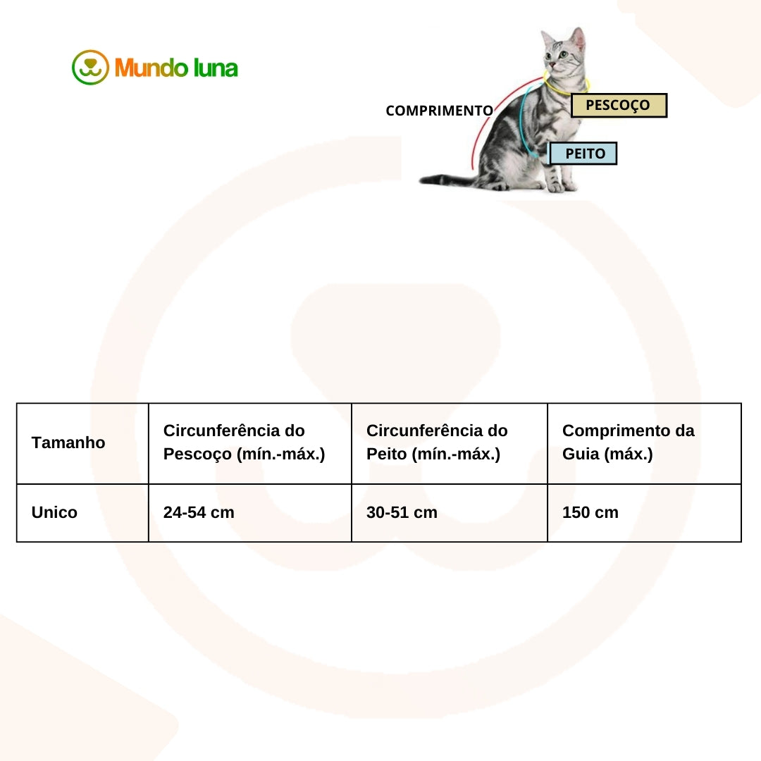 Colete de Treinamento para Gatos e Cães Pequenos C - PEITORAL - 09