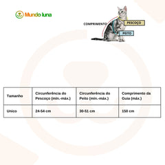 Colete de Treinamento para Gatos e Cães Pequenos C - PEITORAL - 09