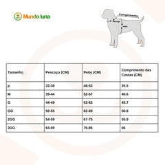 Casaco Refletivo Para Cachorro Galgo - Italy R - ROUPA - 100